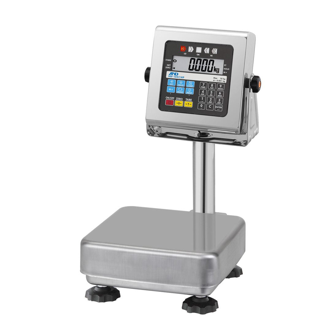Balance de table lavable A&D HV-15KCWP - 3/6/15 kg x 0,001/0,002/0,005 kg
