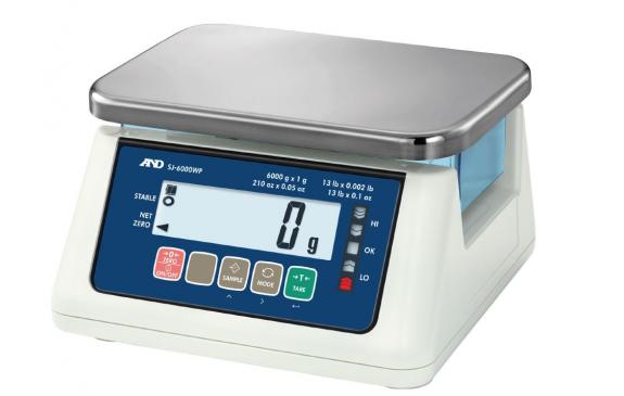 A&D SJ-30KWPF - 30kg x 1g Washdown Bench Scales